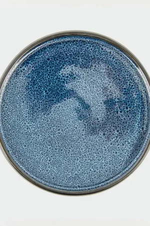 Assiette à dessert réactive 'Celeste' bleue Produit De Marque